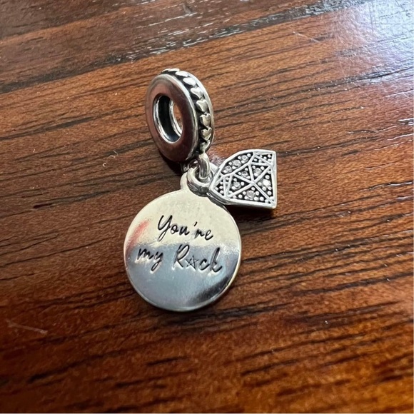 Brand NEW Authentic Pandora My Rock Dangle Charm Jewelry S925 ALE Silver - Picture 5 of 7